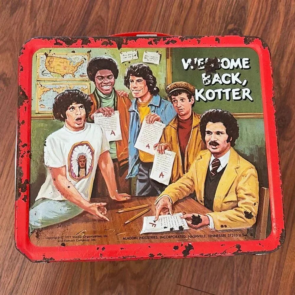 Welcome back Kotter 1977 vintage metal  lunchbox